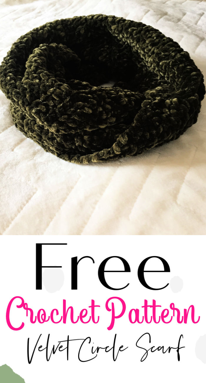 Free Crochet Velvet Circle Scarf Pattern